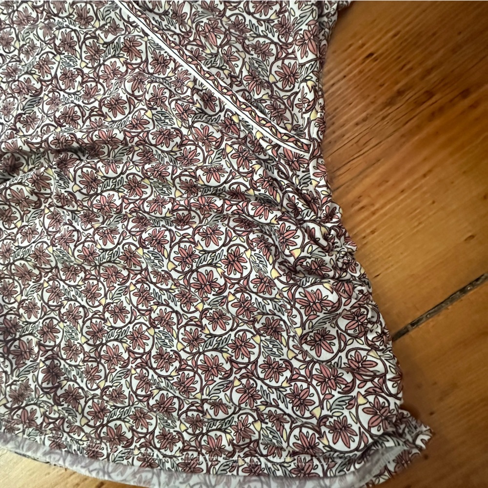Fun Patterned Wrap Shirt - Picture 2 of 4